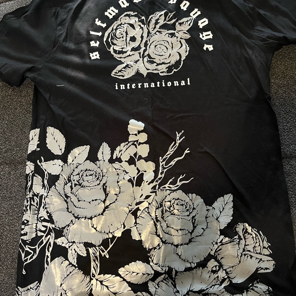 Self Made Savage Black Graphic Tee